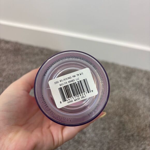 NFL Minnesota Vikings 22oz Pink Tumbler NEW - Picture 5 of 8